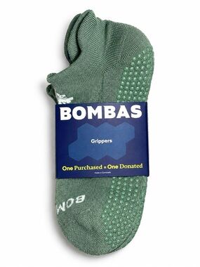 Bombas Women's Gripper Ankle Socks Sage Green Size M NWT